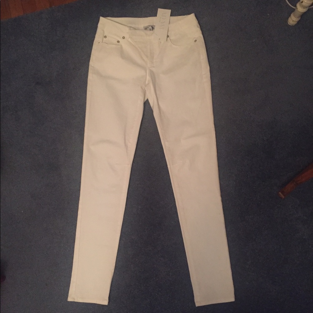Adam  lippes white jean pants size 4 NWT